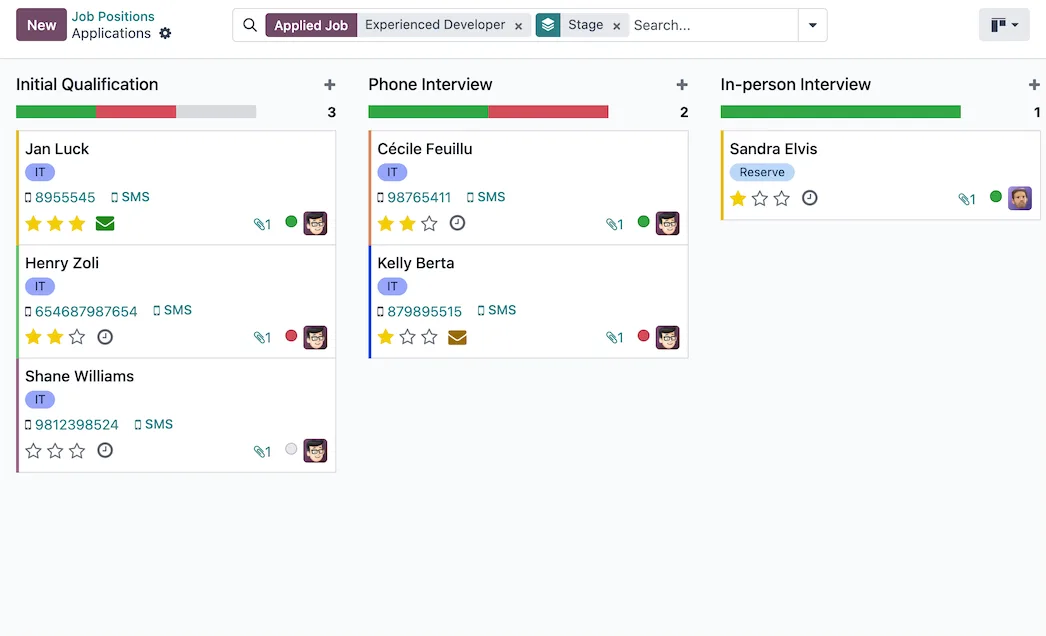 Move candidates through a clear, trackable hiring flow.
