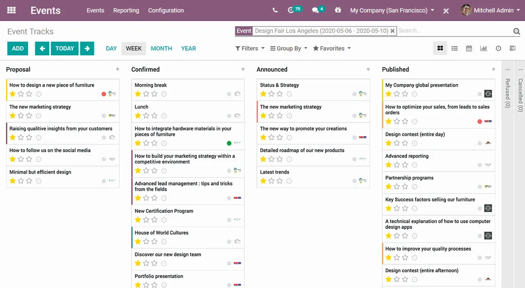 Promote and manage events end to end.