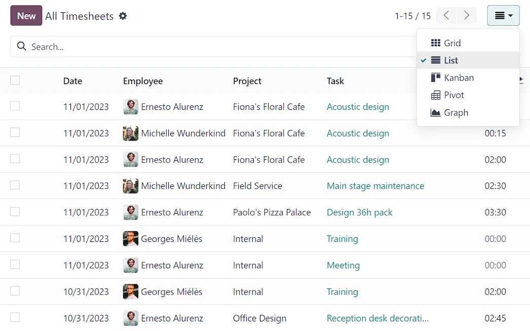 Organise project work across multiple views.